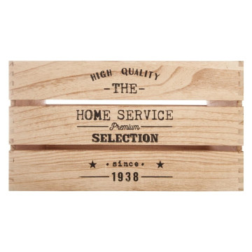 Lot de 6 cagettes Ylias bois naturel Atmosphera - Le Dépôt Bailleul