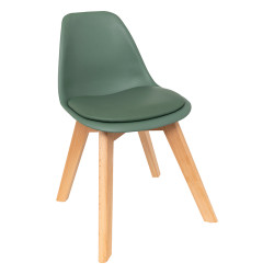 Chaise enfant mini Baya vert Atmosphera - Le Dépôt Bailleul