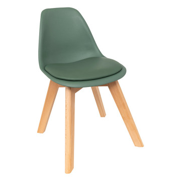 Chaise enfant mini Baya vert Atmosphera - Le Dépôt Bailleul