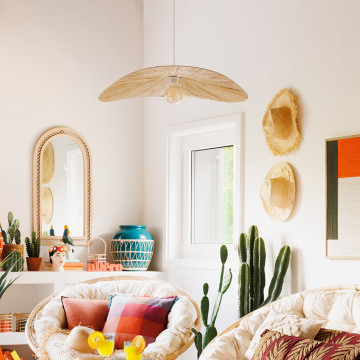 Suspension D78 Orane raphia Atmosphera - Le Dépôt Bailleul