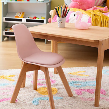 Chaise enfant mini Baya rose Atmosphera - Le Dépôt Bailleul