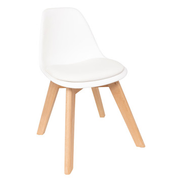 Chaise enfant mini Baya blanc Atmosphera - Le Dépôt Bailleul
