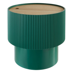 Table à café coffre D38 Enola vert Atmosphera - Le Dépôt Bailleul