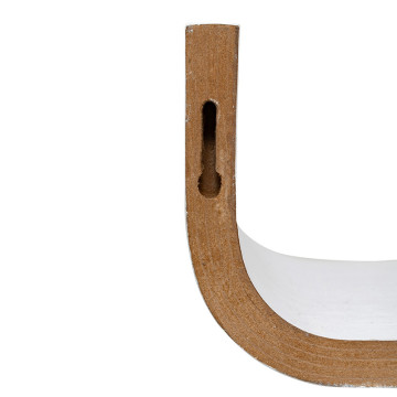 Etagère murale courbée Fixy 80 cm blanc 5five - Le Dépôt Bailleul