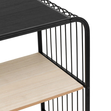 Étagère à roulettes 4 niveaux métal et bois 5five - Le Dépôt Bailleul