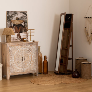 Armoire à bijoux avec miroir Vivia 164 cm Atmosphera - Le Dépôt Bailleul