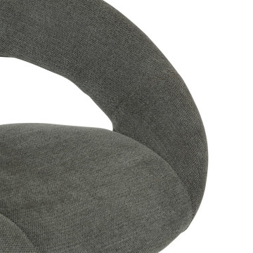 Tabouret de bar ajustable Sasha tissu kaki foncé Atmosphera - Le Dépôt Bailleul