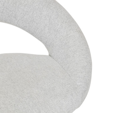 Tabouret de bar ajustable Sasha tissu gris clair Atmosphera - Le Dépôt Bailleul