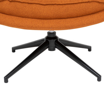 Fauteuil bas pivotant Harper ambre Atmosphera - Le Dépôt Bailleul