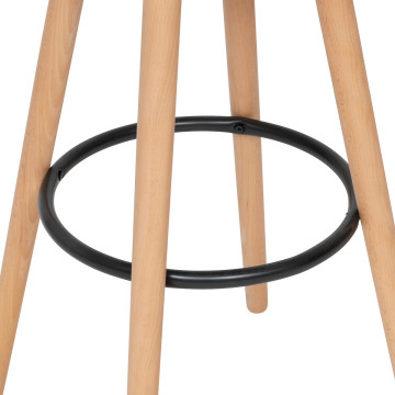 Tabouret bar Maxon tissu beige Atmosphera - Le Dépôt Bailleul