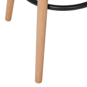 Tabouret bar Maxon tissu blanc Atmosphera - Le Dépôt Bailleul