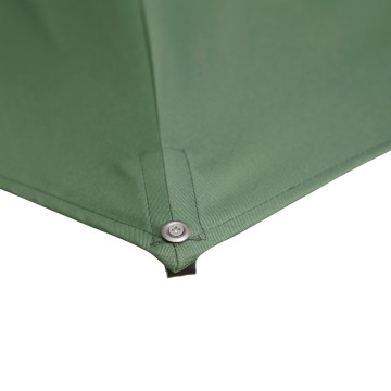 Parasol déporté Equador gris anodisé et olive Hespéride - Le Dépôt Bailleul