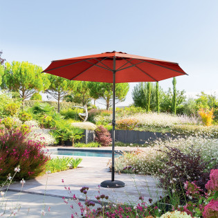 Parasol mat central rond 3m...