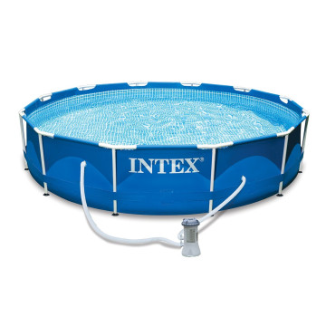 Piscine tubulaire Metal Frame D. 3,66 x H. 0,76 m Intex - Le Dépôt Bailleul