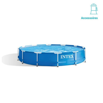 Piscine tubulaire Metal Frame D. 3,66 x H. 0,76 m Intex - Le Dépôt Bailleul