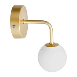 Spot patère doré boule en verre Bilbao Ostaria - Le Dépôt Bailleul