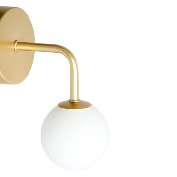 Spot patère doré boule en verre Bilbao Ostaria - Le Dépôt Bailleul