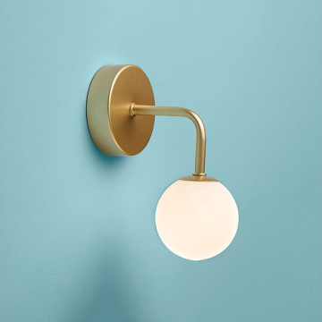 Spot patère doré boule en verre Bilbao Ostaria - Le Dépôt Bailleul