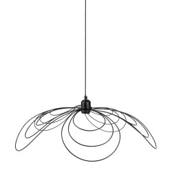 Suspension filaire D70 métal Margaux noir Ostaria - Le Dépôt Bailleul