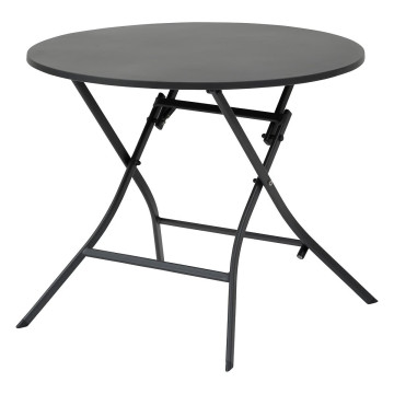 Table ronde pliante Greensboro 4p graphite Hespéride - Le Dépôt Bailleul