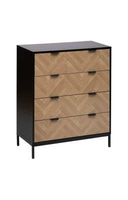 Commode 4 tiroirs Chevrons...