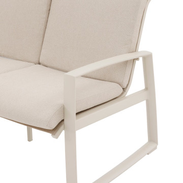 Salon de jardin Boreane 5 places lin / argile Hespéride - Le Dépôt Bailleul