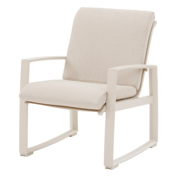 Salon de jardin Boreane 5 places lin / argile Hespéride - Le Dépôt Bailleul