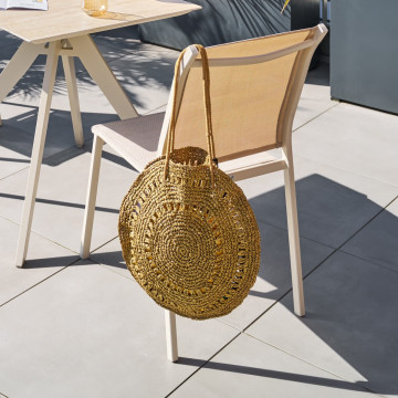 Chaise extérieur Essentia lin/argile Hespéride - Le Dépôt Bailleul