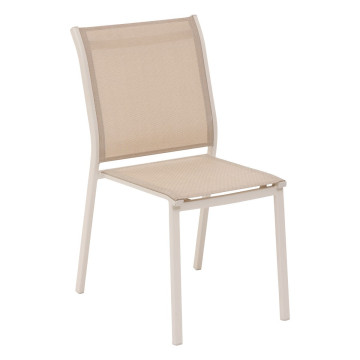 Chaise extérieur Essentia lin/argile Hespéride - Le Dépôt Bailleul