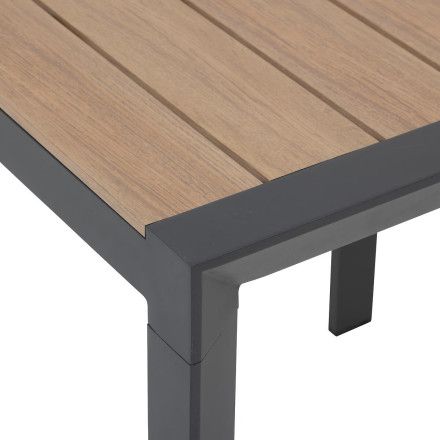 Table fixe carrée 2p Evasion honey/graphite Hespéride - Le Dépôt Bailleul