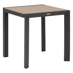 Table fixe carrée 2p Evasion honey/graphite Hespéride - Le Dépôt Bailleul