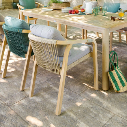 Fauteuil de jardin Papouasie acacia vert olive Hespéride - Le Dépôt Bailleul