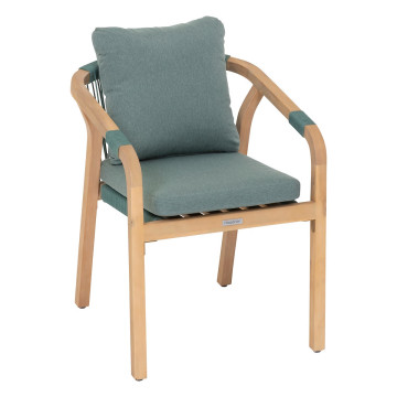 Fauteuil de jardin Papouasie acacia vert olive Hespéride - Le Dépôt Bailleul