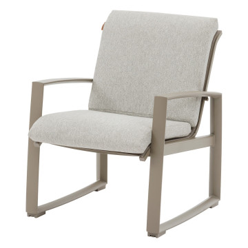 Salon de jardin Boreane 5 places noisette / café Hespéride - Le Dépôt Bailleul