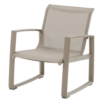 Salon de jardin Boreane 5 places noisette / café Hespéride - Le Dépôt Bailleul