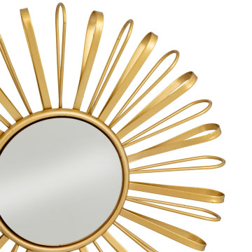 Lot de 3 miroirs ronds D24 Warren métal doré Atmosphera - Le Dépôt Bailleul