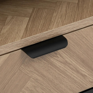 Meuble TV 2 portes 1 tiroir Chevrons 5five - Le Dépôt Bailleul