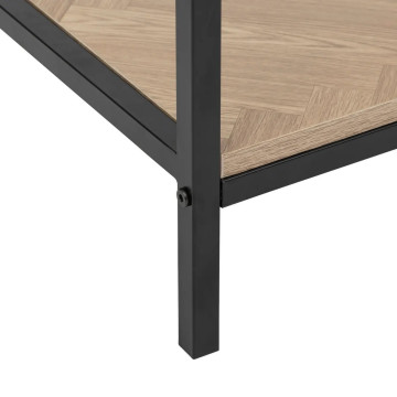Console 2 tiroirs Chevrons MDF noir 5five - Le Dépôt Bailleul