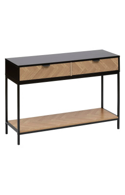 Console 2 tiroirs Chevrons...