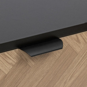 Console 2 tiroirs Chevrons MDF noir 5five - Le Dépôt Bailleul