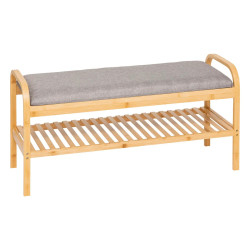 Banc range-chaussures Cosy 4 paires bambou 5five - Le Dépôt Bailleul