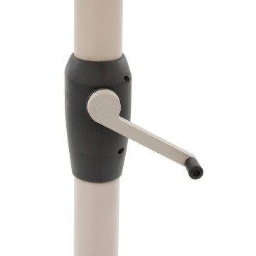 Parasol mat central 2x3 m Loompa argile / blé Hespéride - Le Dépôt Bailleul