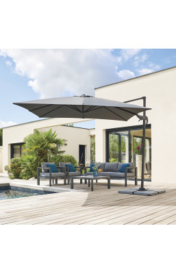 Parasol déporté 3 x 3 m...