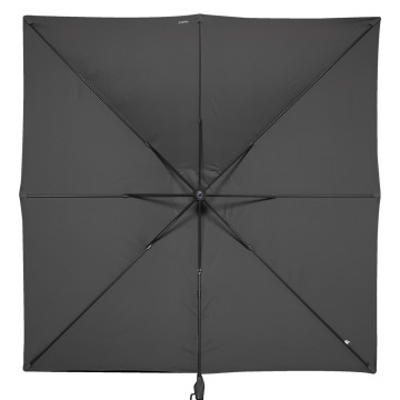 Parasol déporté 3 x 3 m Cayo ardoise Hespéride - Le Dépôt Bailleul