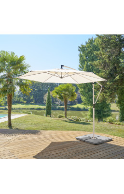 Parasol décentré rond Manoa...