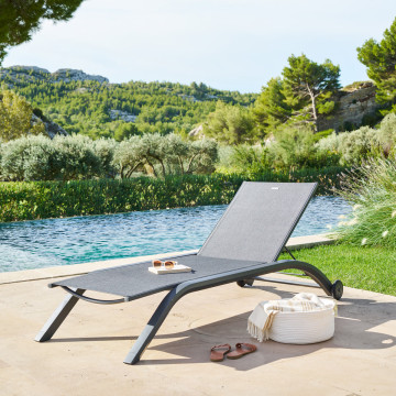 Transat avec roues Jimani anthracite / graphite Hespéride - Le Dépôt Bailleul