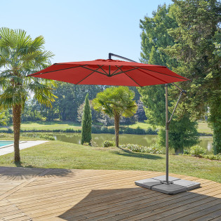 Parasol décentré rond Manoa...