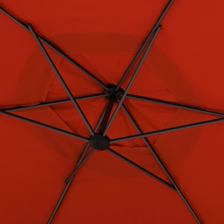 Parasol décentré rond Manoa ambre Hespéride - Le Dépôt Bailleul