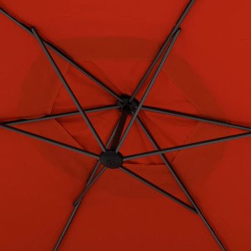 Parasol décentré rond Manoa ambre Hespéride - Le Dépôt Bailleul