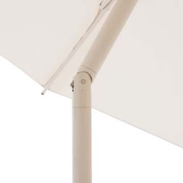 Parasol droit rond 2,7m Soya blé/argile Hespéride - Le Dépôt Bailleul